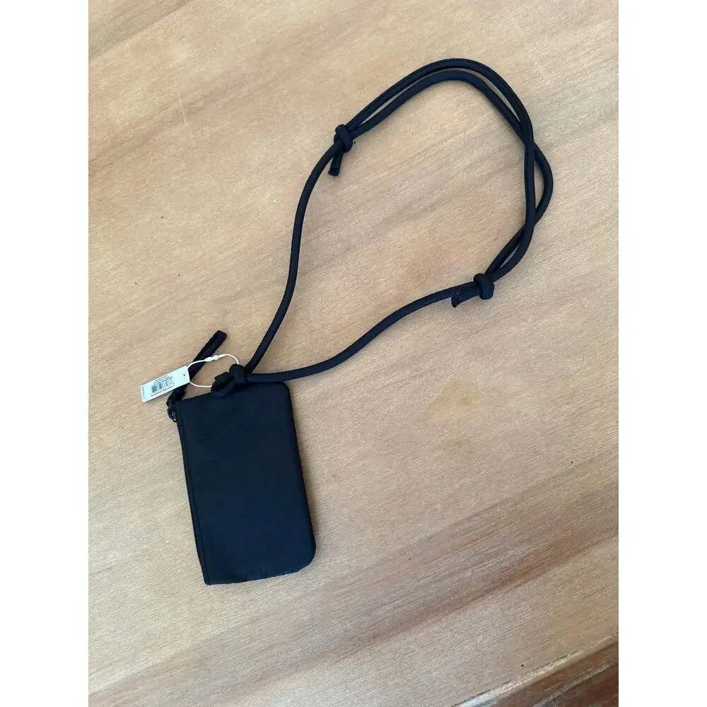 Vera Bradley Zip Pouch Lanyard Black Moonless Night NWT
